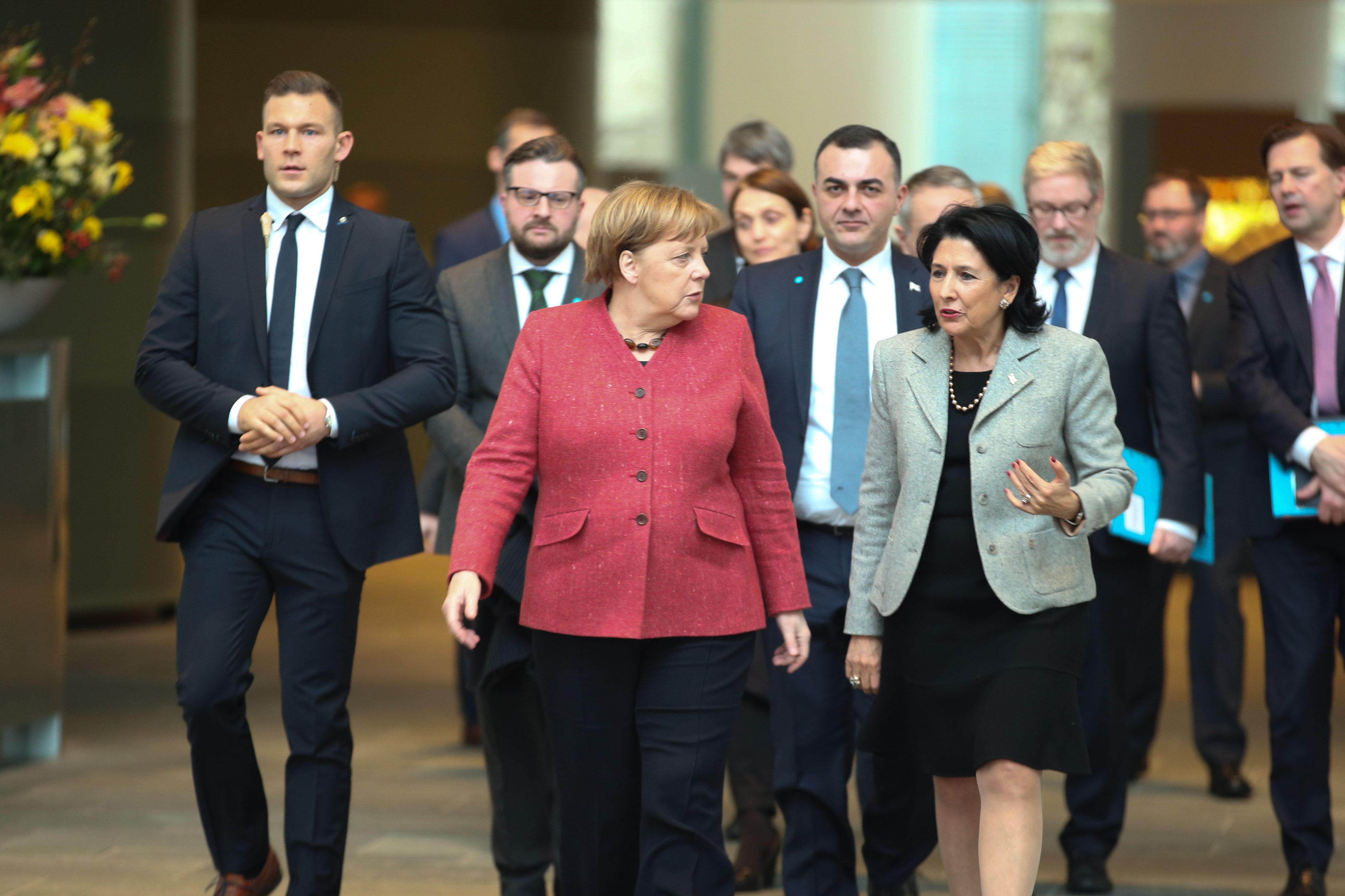 სალომე ზურაბიშვილი ბერლინში გერმანიის ფედერალურ კანცლერ ანგელა მერკელს შეხვდა