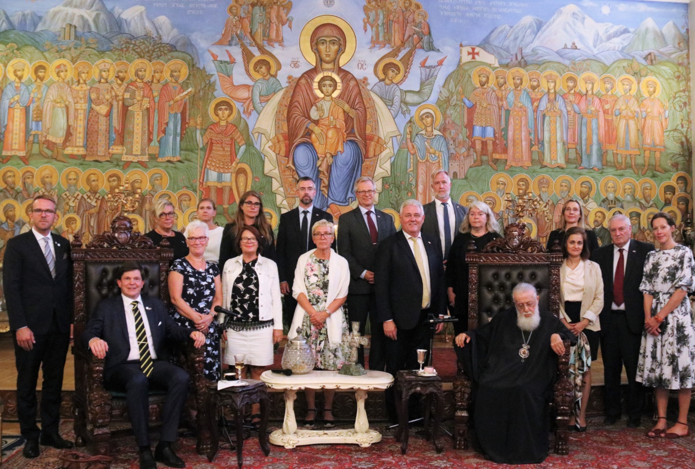 სრულიად საქართველოს კათოლიკოს-პატრიარქი შვედეთის სამეფოს პარლამენტის თავმჯდომარეს შეხვდა